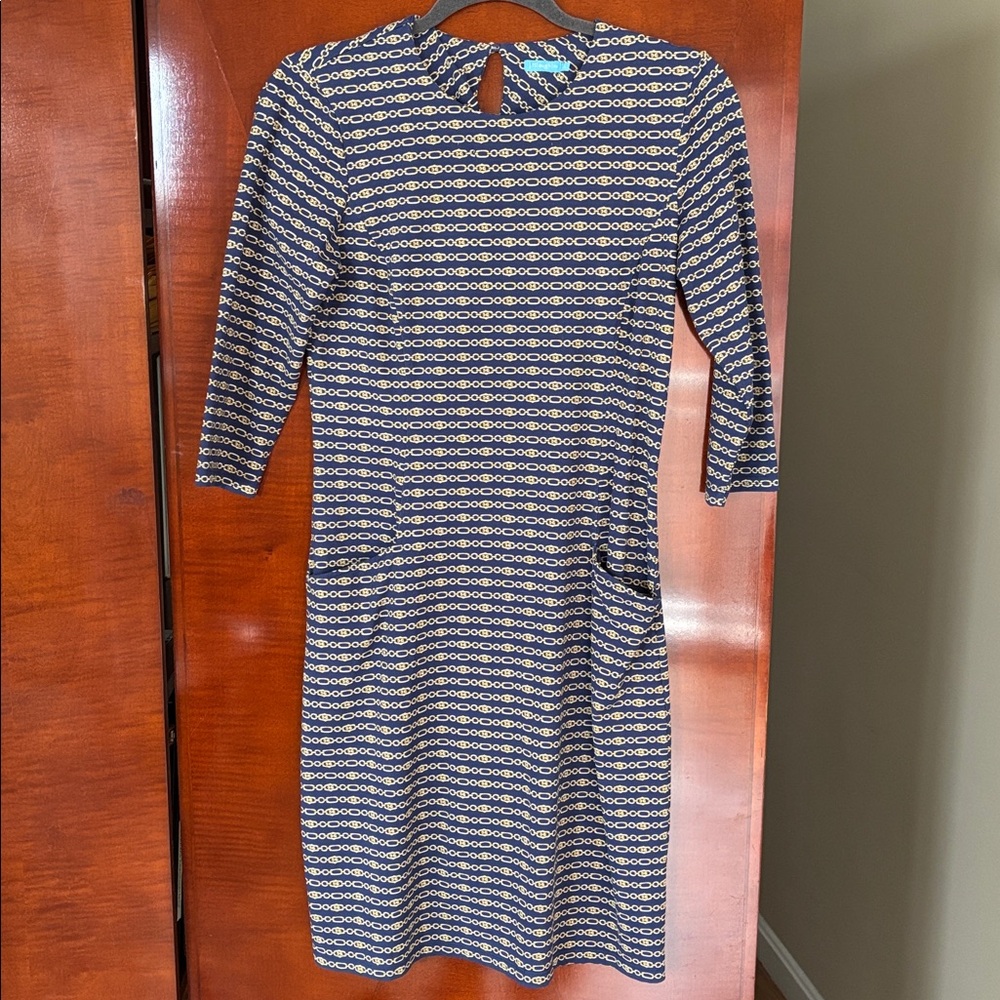 J.McLaughlin Carriage Chain Catalyst Dress in Catalina Cloth Size XS